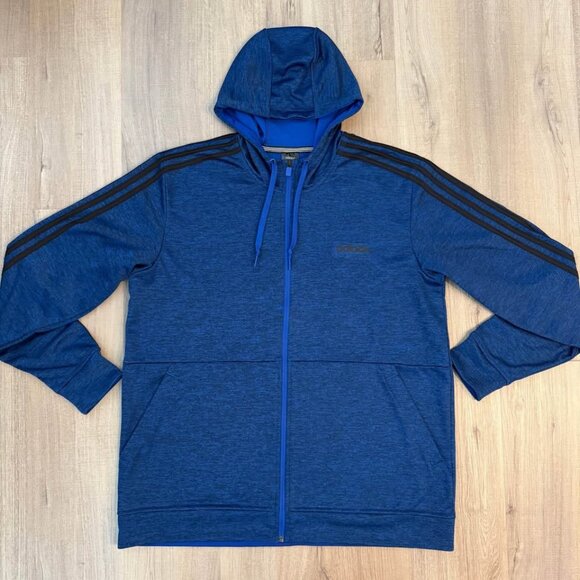 Adidas Jacket Men's Full Zip Hoodie Size XL - Picture 1 of 4